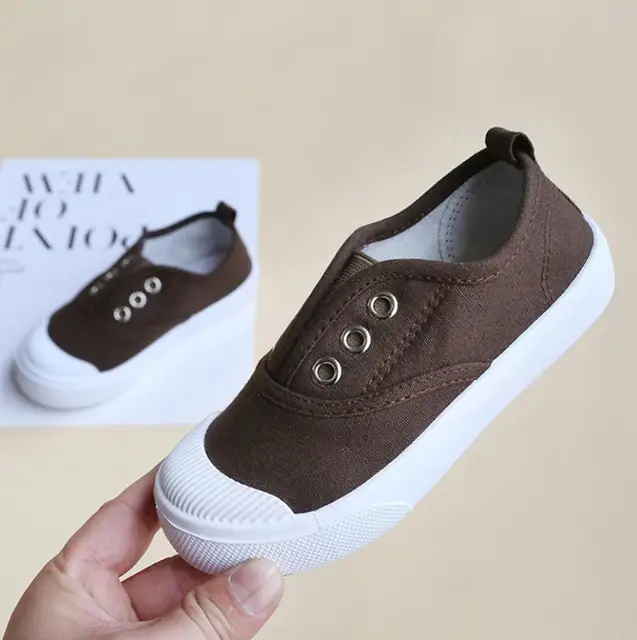brown colour canvas shoes