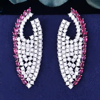 

GODKI Spring Swallow Micro Cubic Zirconia Pave Women Wedding Bridal Party Engagement Dress Tassels Earring