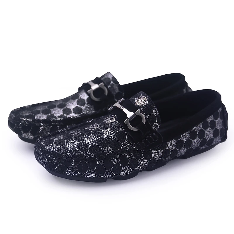 WeiDeng/Мужская обувь из натуральной кожи; женская обувь для отдыха; обувь для работы и офиса без шнуровки; удобная обувь на плоской подошве высокого качества; большие размеры 38-45 - Цвет: Black