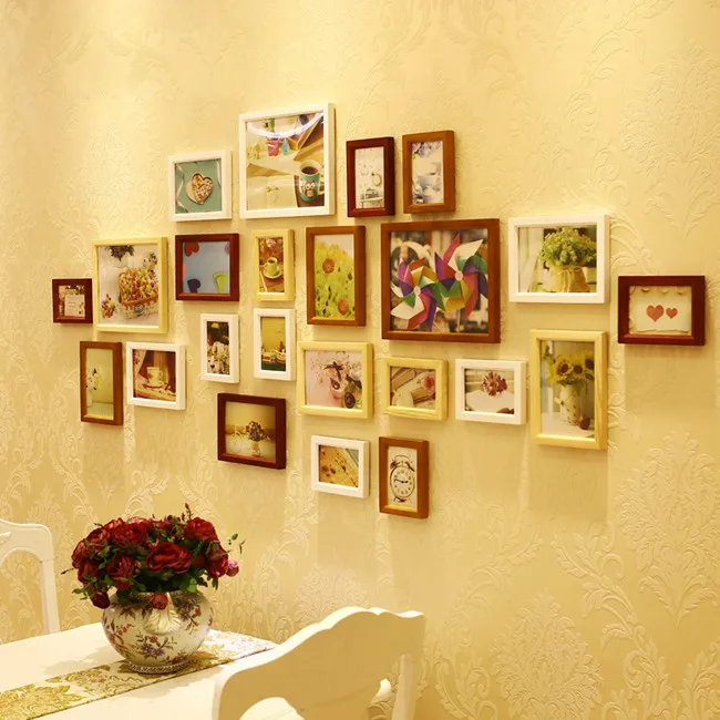 

Porta Retrato Creative Gift Home Decoration DIY Wood Photo Frame Wall Picture Album High Quality GI678442