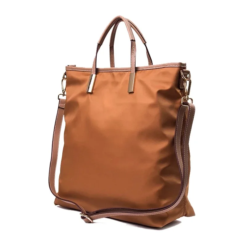 Высококачественная Женская Брезентовая сумка, Роскошная большая Вместительная женская Повседневная сумка на плечо, Женская Повседневная сумка, свежая пляжная сумка для покупок - Цвет: Коричневый