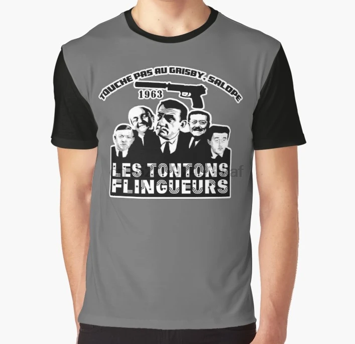 

All Over Print T Shirt Men Funny tshirt The Tontons Flingueurs Graphic Women T-Shirt