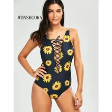 WONSHCORA Хризантема Цельный купальник черный с несколькими веревками крест купальники пляж солнцезащитный для плавания костюмы Спортивное бикини