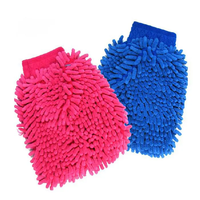 1 шт. автомобильное полотенце для рук из микрофибры синель флисовая моющая перчатка Vehemo портативный цвет случайный