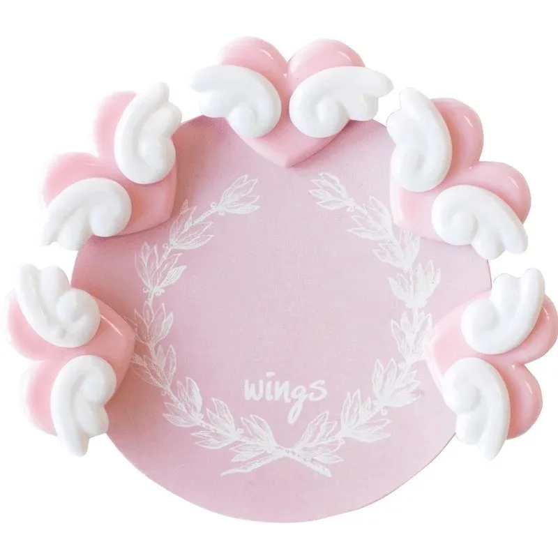 

clip,5Pcs/lot Cute Girl Heart Photo Clip, Loving Wing, Convenient, Small Cherry Animation Soft Girl Pink Office Accessories
