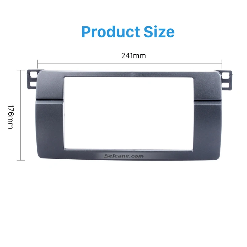 Seicane 173*98 мм 2Din автомобиль радио лицевая, приборная панель отделка комплект стерео DVD плеер ремонт рамки для BMW 3 серии E46 1998-2005