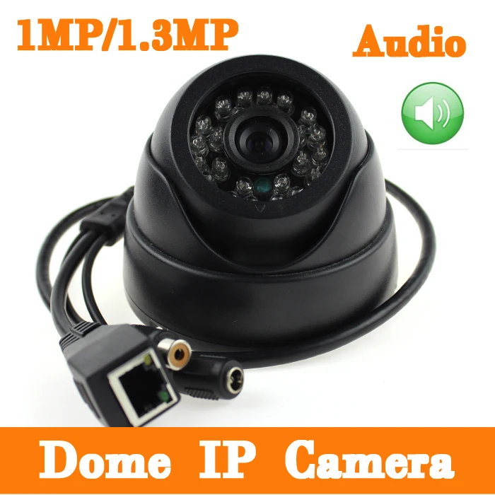 HD 1.0mp 720 P/1.3mp 960 P аудио IP Камера внешний микрофон indoor сетевой безопасности дома Камера