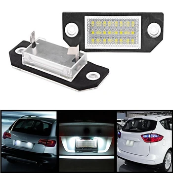 

2Pcs/Set LED Number License Plate Lights Pure White Color For Ford Focus C-MAX MK2 03-08 Free Shipping