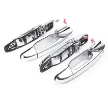 4x автомобильный наружный набор дверных ручек для Cadillac chevrolet taxo Gmc Yukon Sierra Denali 2007-2013 Хром Передний Задний левый и правый 4x автомобильный наружный набор дверных ручек для Cadillac chevrolet taxo Gmc Yukon Sierra Denali 2007-2013 Хром Передний Задний левый и правый