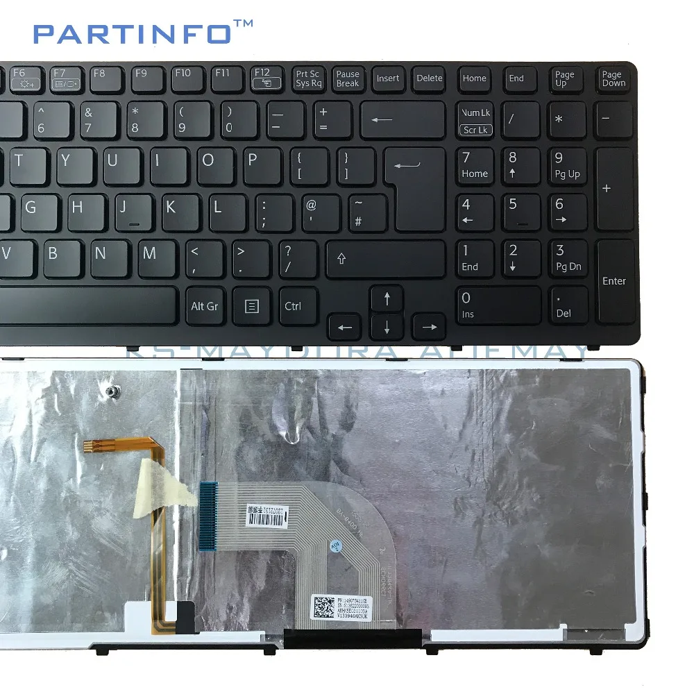 Клавиатура для ноутбука с британской раскладкой SONY VAIO SVE15 клавиатура подсветкой