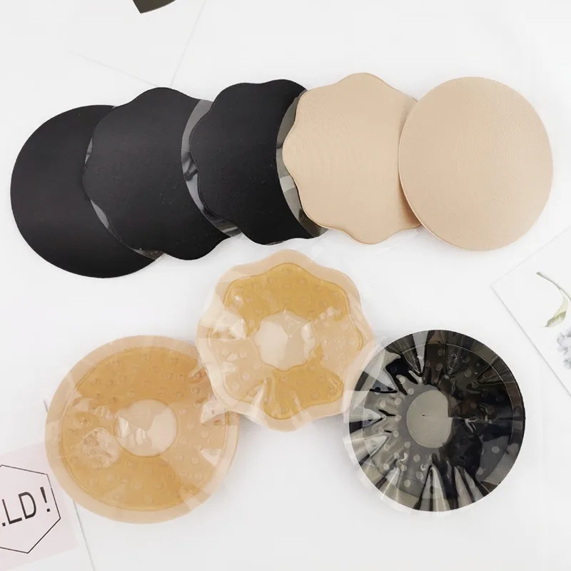 

Strapless Backless Stick on Bra Silicone Stickers Women Breast Petals Lift Nipple Soft Invisible Petal Adhesive Breathable