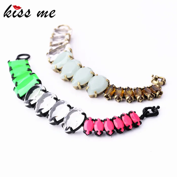 

Fashion accessories crystal neon copper women's bracelet Factory Wholesale