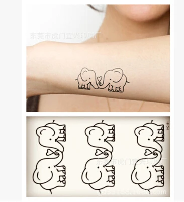 Autocollant De Tatouage Temporaire Imperméable Petit Baiser