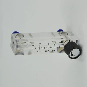 

1-12L/min PMMA Panel Type Gas Float Flowmeter Air Flow Meter Rotameter With Control Valve Fit 6mm OD Hose Tube