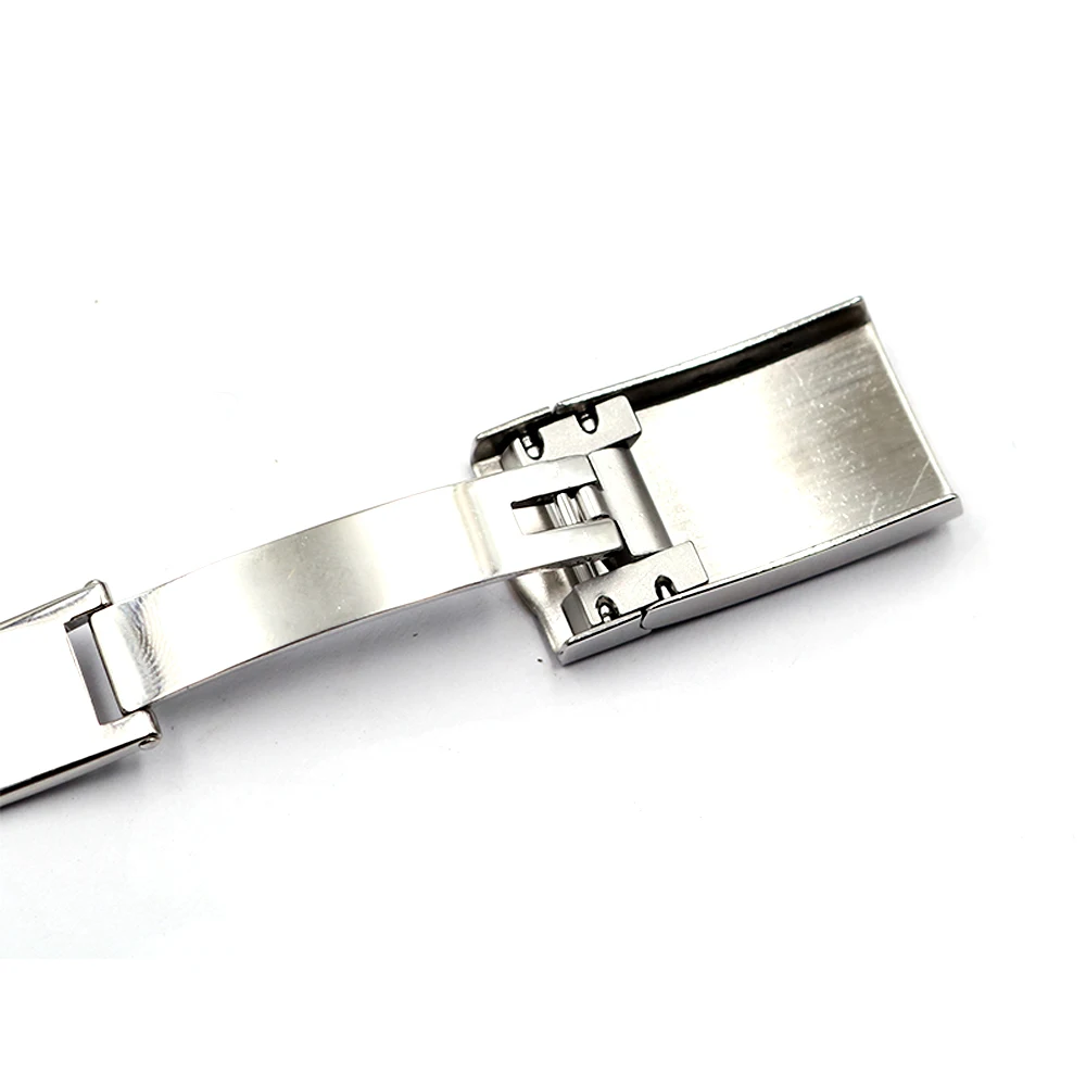 CARLYWET Wholesale 16 x 9mm 316L Stainless Steel Replacement Buckle Clasp For GMT Submariner Bracelet Rubber Leather Band Loops
