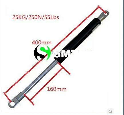 25 кг 55 фунтов силы 160 мм ход 8 мм Диаметр отверстия лифт стойки Prop авто газовая пружина