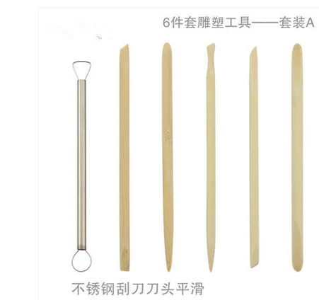 

Pottery & Ceramics Tools Color clay figurine carving tool kit students