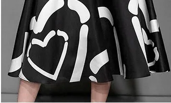 White Lapel Blouse & High Waist A Line Dress (6)