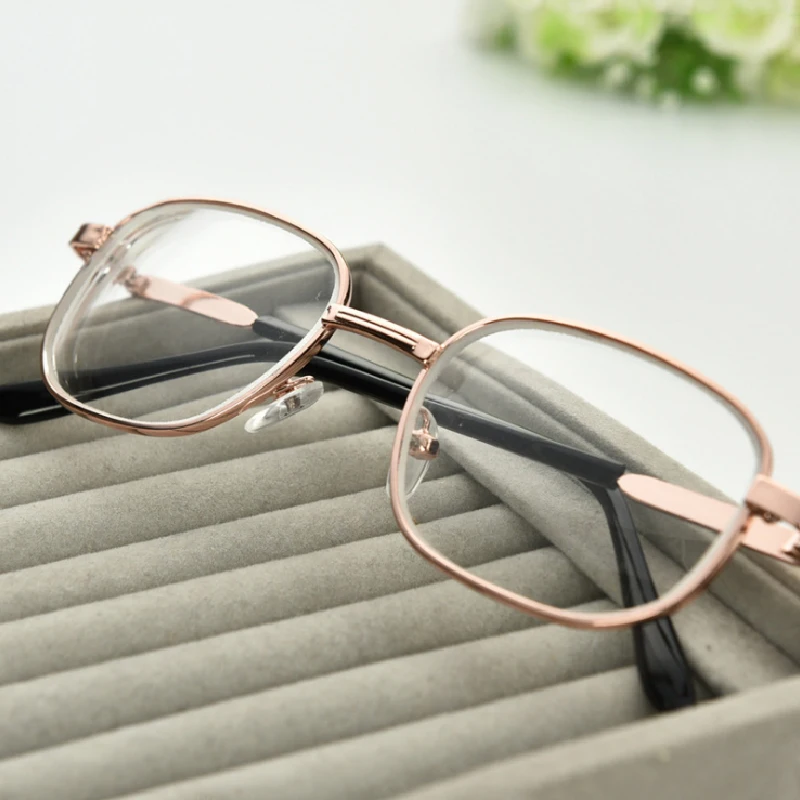 Близорукость металлическая оправа Ретро Серебряные очки для чтения очки для близорукости M021-1-1,5-2-2,5-3-3,5-4