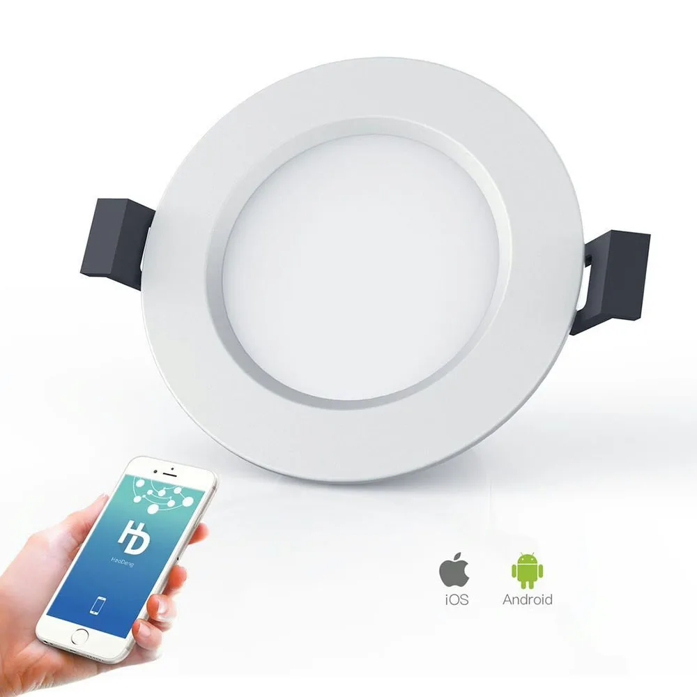 

2/3/5 pcs Smart LED Bluetooth Downlight RGB bulb light Lamp Remote control music color changing White & Warm Smart Change Light
