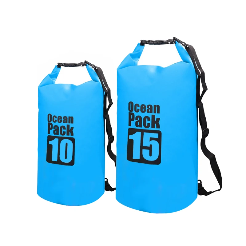 

10L 15L Waterproof Floating Dry Bags Portable Camping Drift Bags Water Resistance Super Light Outdoor Rafting Tools storage bag