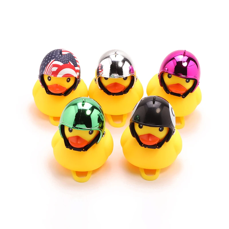 

Cartoon Yellow Silica Gel Little Duck Shape Bicycle Bells Shining Mountain Bike Handlebar Duck Head Light Accessories New