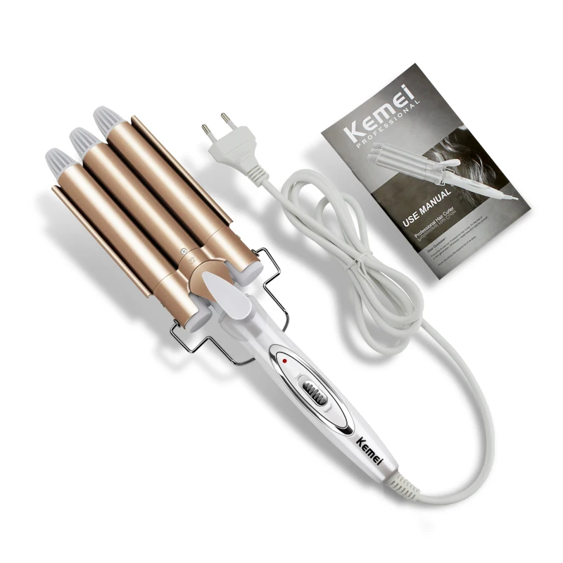 

Professional Hair Curling Triple Barrel Styling Tools Iron Ceramic Fast Heating With High Quality Hair Styler Hair Waver