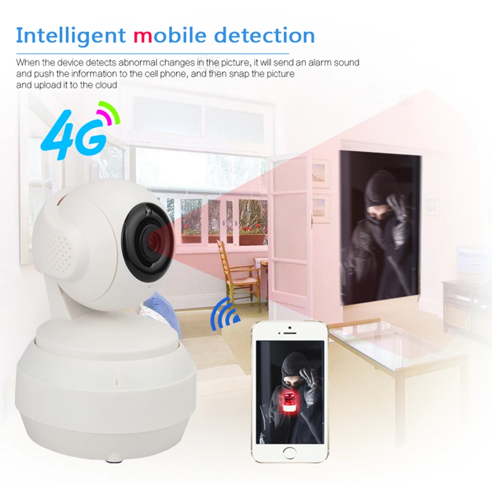 Home Security IP Camera 3g 4g SIM Wireless Smart WiFi Camera WI FI Audio Record Surveillance