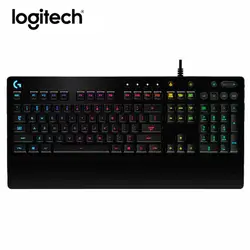 Оригинальный logitech G213 Проводная Механическая клавиатура игровой ноутбук Gamer Оптическая RGB Подсветка Led Keybord Водонепроницаемый Эргономика