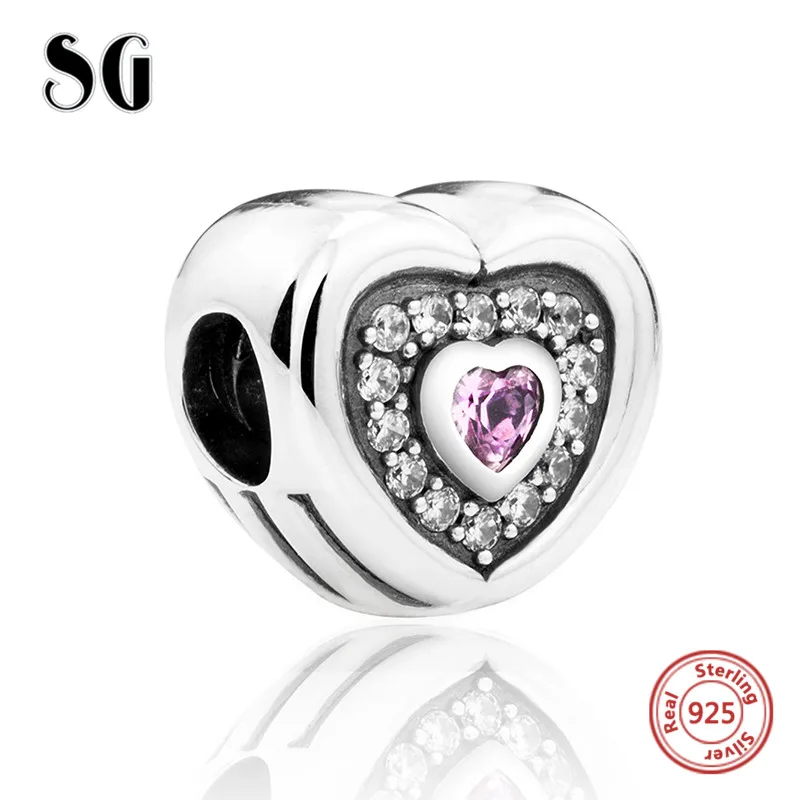 

Original 925 sterling silver two hands forming love heart charms beads Fit Authentic European Bracelet fashion Jewelry for Gifts