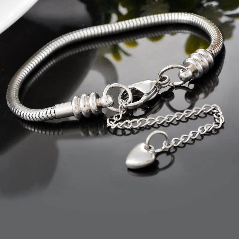 Нержавеющая сталь lasperal регулируемый браслет змейка съемный услышать подвесные