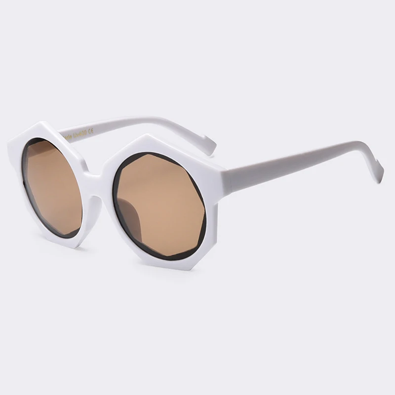 Winla, новинка, модные круглые солнцезащитные очки для женщин, фирменный дизайн, зеркальные очки, большая оправа, очки, Винтажные Солнцезащитные очки, Летний стиль, UV400 - Цвет линз: C03