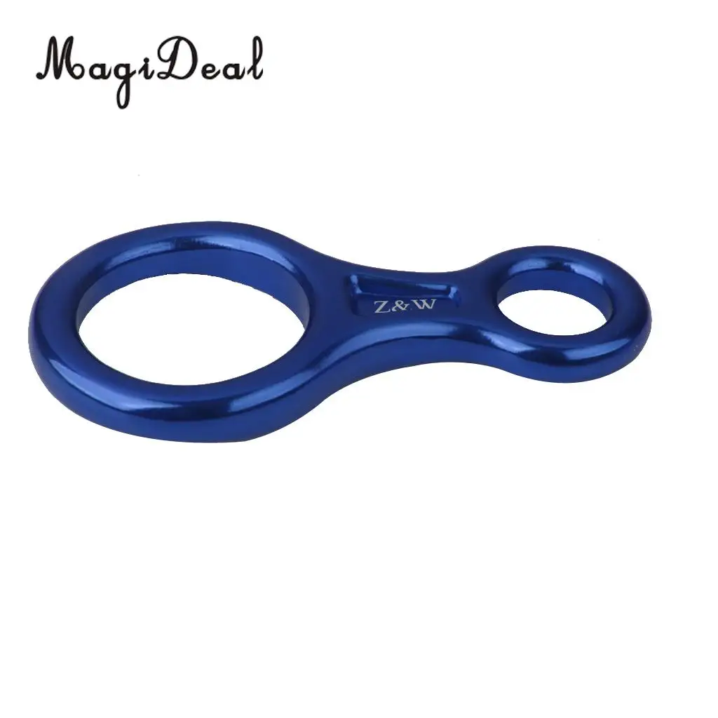 MagiDeal Figure 8 Mountaineering Climbing Rappelling Ring Belay Device 35KN  for Tree Climbing Caving Camping Travell Accessory