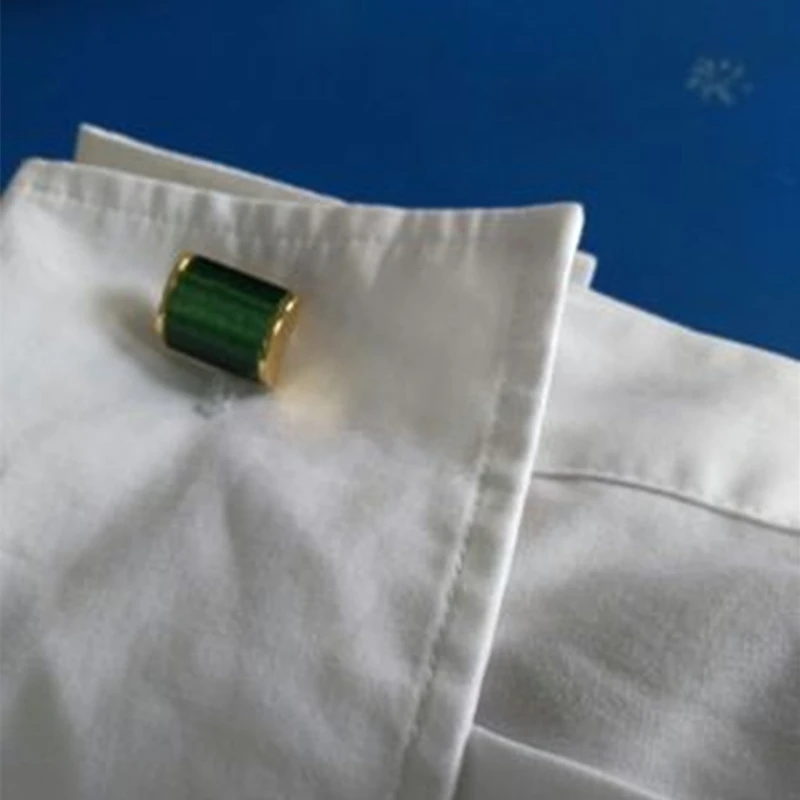 Jewelry-shirt-cufflink-for-mens-Green-Cuff-link-Wholesale-Button-High-Quality-Luxury-Wedding-Gold-color (5)