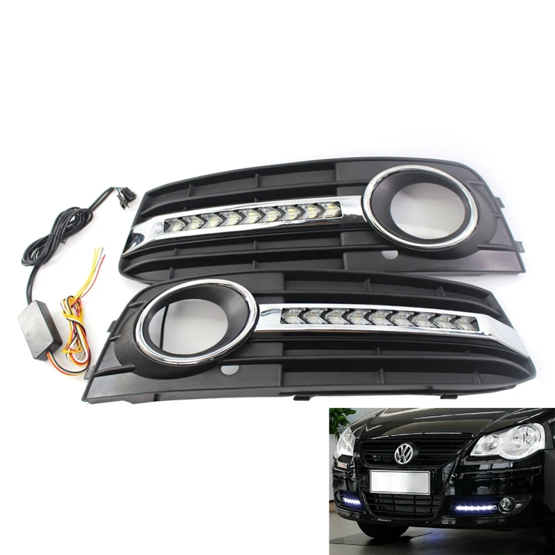 

Front Bumper Center Lower Grille Turn signal Light kit For 09-11 Audi A4 B8