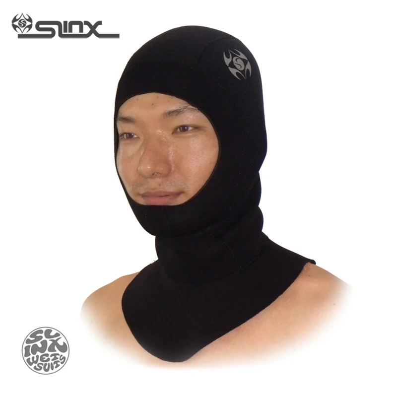 Slinx 1131 3 мм Неопреновая Мужская и женская шапка для подводного плавания и снорклинга, маска на все лицо, водонепроницаемая теплая шапочка для подводной охоты и плавания