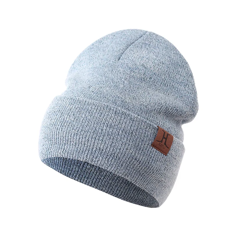 

2019 Winter Autumn Skullies Beanie Women Knitted Hats Warm Wool Hat 2019 Ladies Solid Black Female Outdoor Caps
