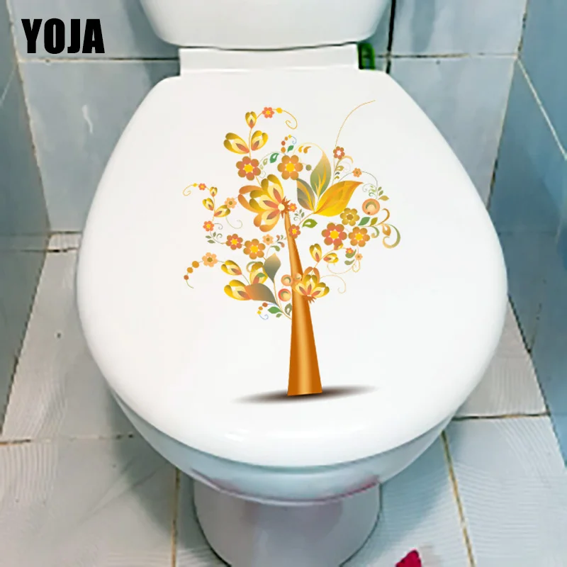 YOJA 17 5x23 9 см Настенная Наклейка с золотым рисунком дерева для детской комнаты