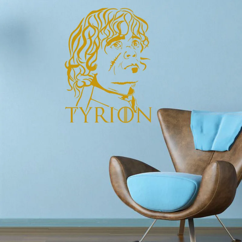 Виниловые настенные наклейки Tyrion Lannister персонаж кино Аватар домашний декор