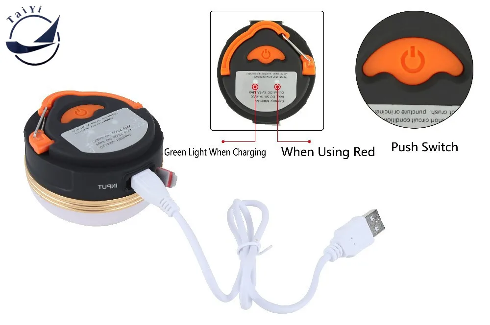 Мини 3 Вт USB Перезаряжаемый Водонепроницаемый CREE XPE 3 режима светодиодный уличный походный Кемпинг Ночной светильник для рыбалки с золотым краем фонарь для палатки