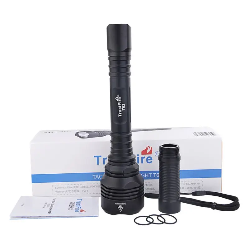 

Outdoor Hunting Flashlight Tactical Light Rescue 3600LM Night Safety Camping Hiking Sports Waterproof Portable Remote XJ