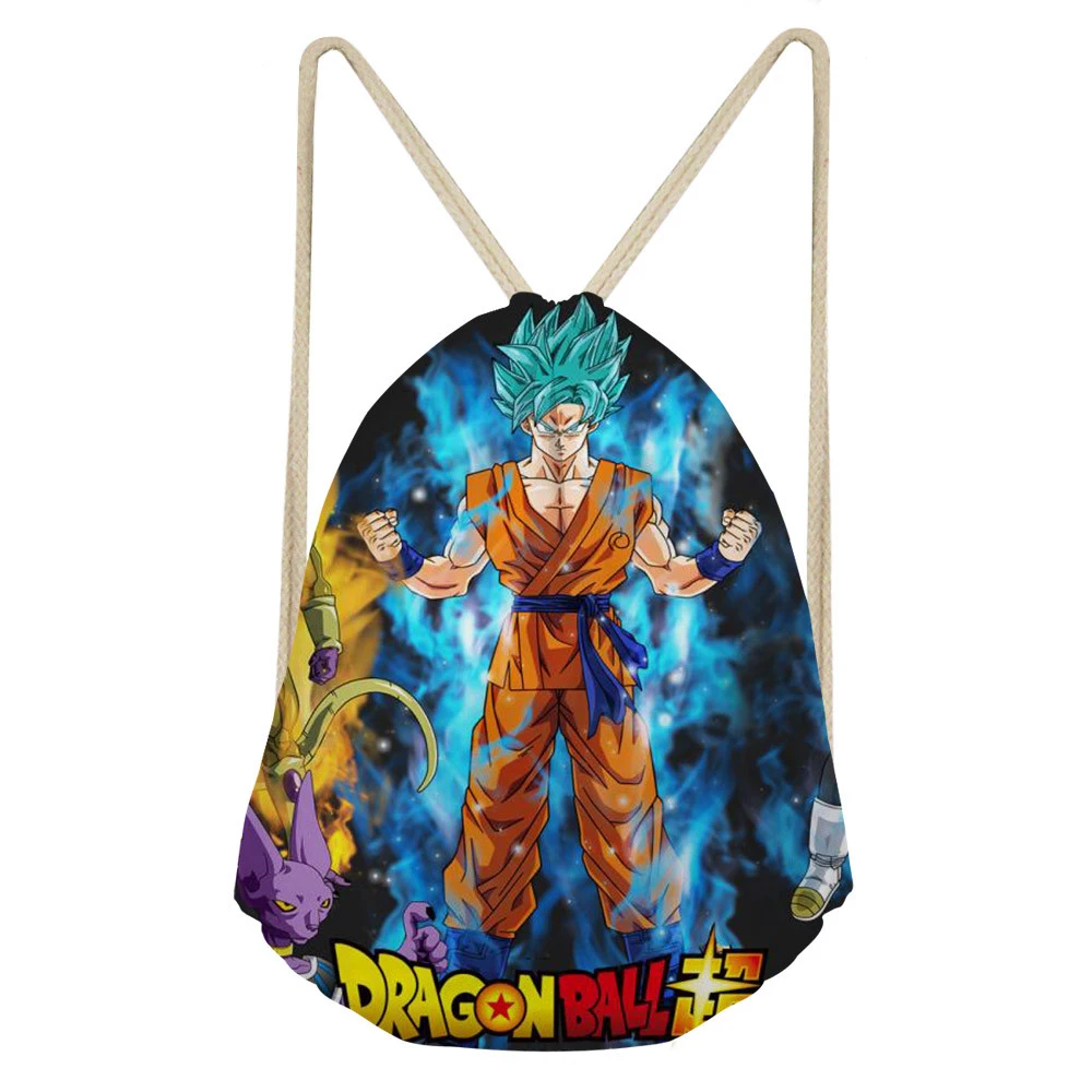 ADVOCATOR Dragon Ball Z Anime Printed Kids Drawstring Bags School Backpack for Boys Small Backpack Students