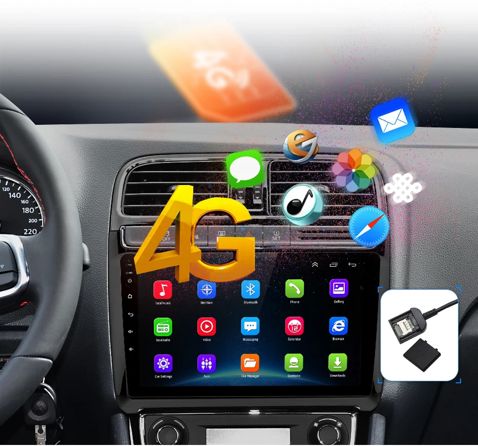 Clearance AWESAFE 2 din Android 8.1 Car Radio Multimedia video player gps navigation For POLO 2009 2010 2011 2012 2013 2014 2015 2016-2018 6