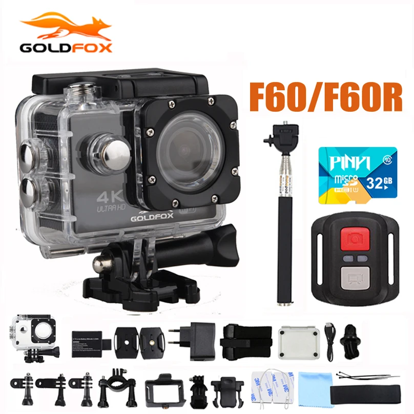 GOLDFOX F60/F60R 4K 30FPS Спортивная Экшн-камера 170D 1080P 60FPS WIFI мини-камера 30M Go Водонепроницаемая профессиональная камера для велосипедного шлема видео... GOLDFOX F60/F60R 4K 30FPS Спортивная Экшн-камера 170D 1080P 60FPS WIFI мини-камера 30M Go Водонепроницаемая профессиональная камера для велосипедного шлема видео...