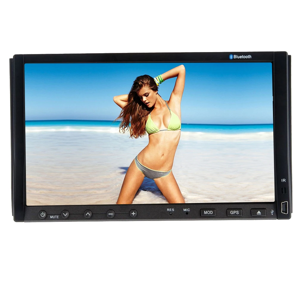 Cheap Radio Autoradio Logo CD RDS win8 AMP Video Stereo GPS Car DVD MP3 7"Touch Screen Player FM AM Audio 3D BT Sub 10