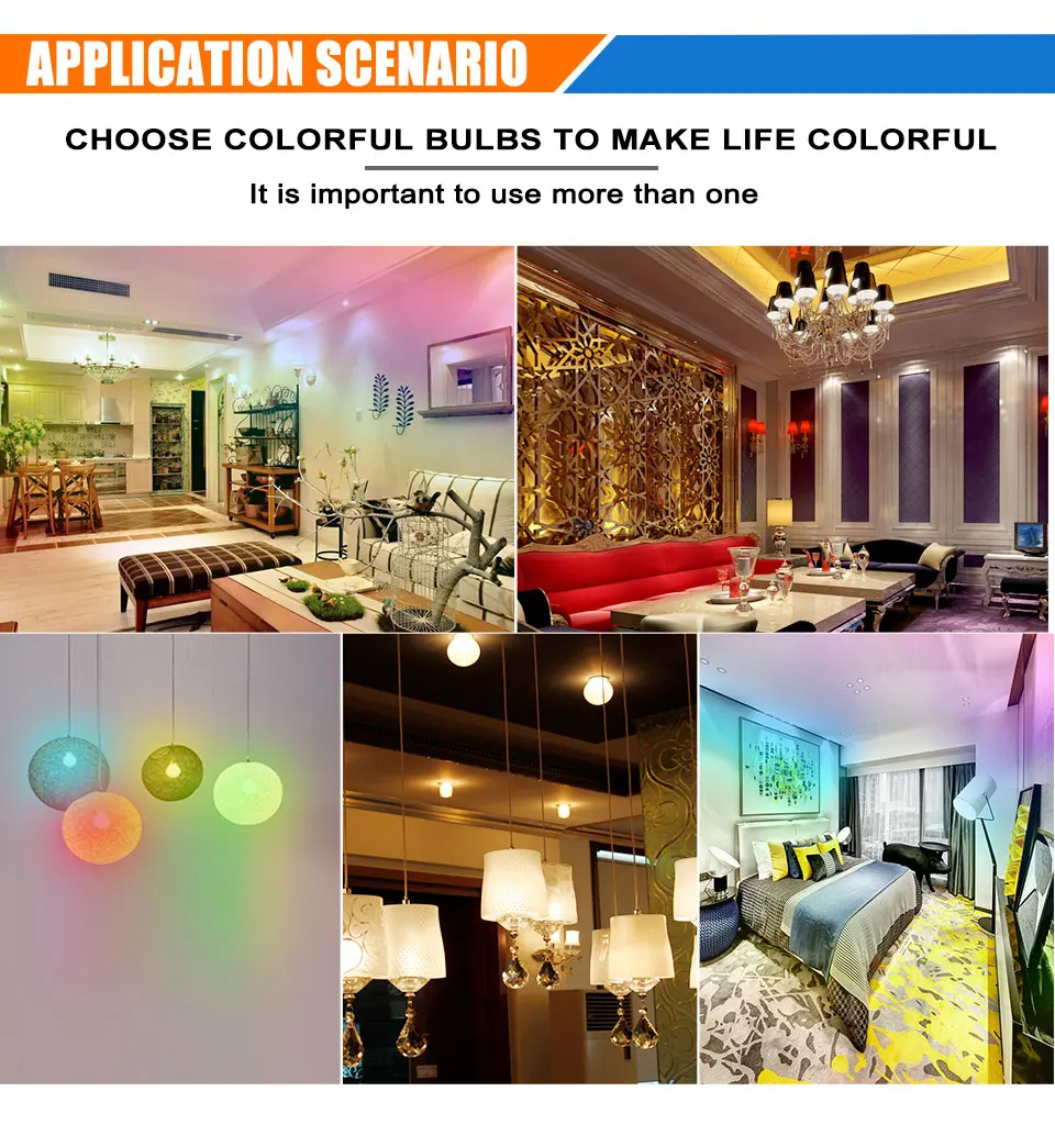 5W 10W 15W RGB Led Light Blubs (7)