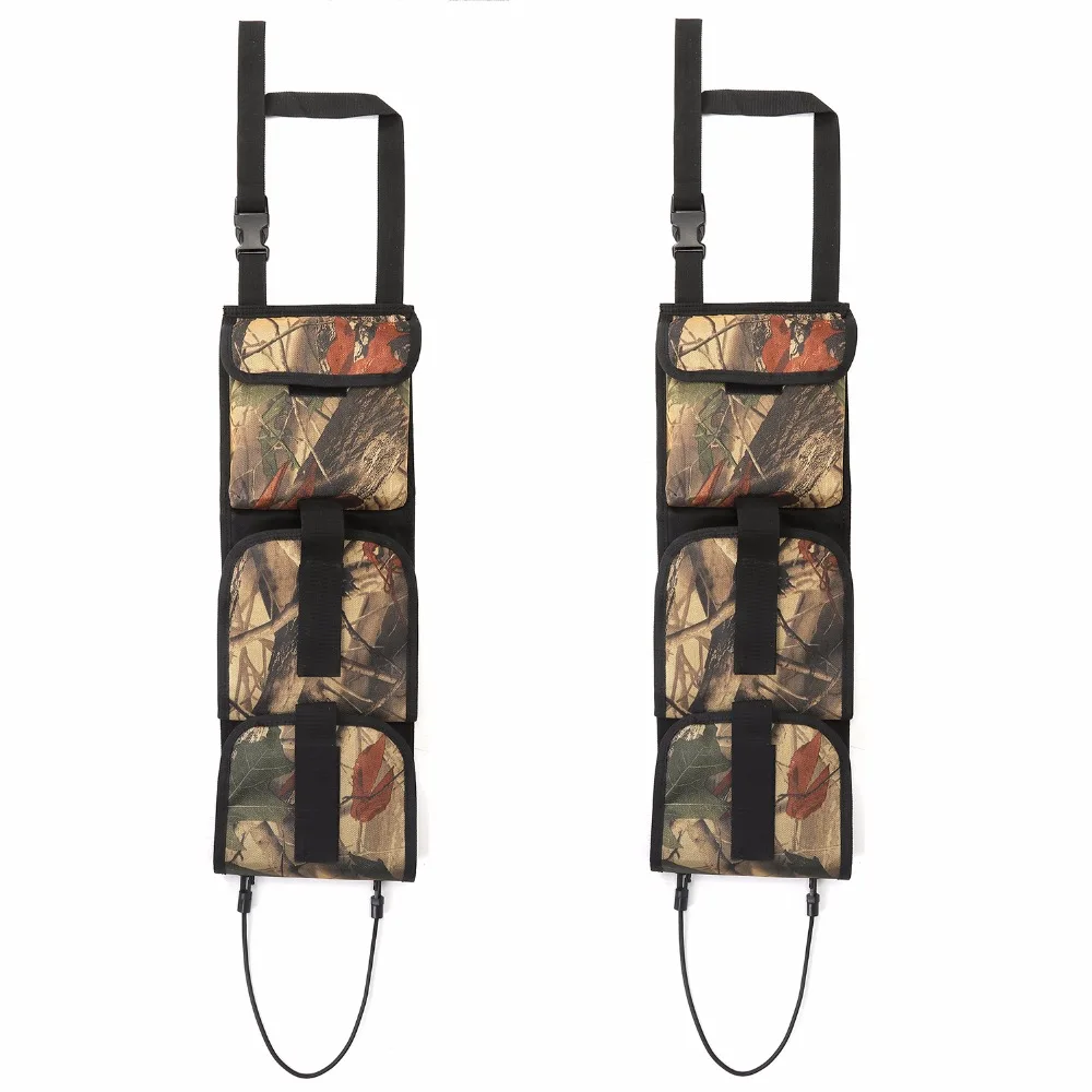 Gun Pouch Bag Back Seat Shotgun Hunting Sling Holder with Pockets for Rifle