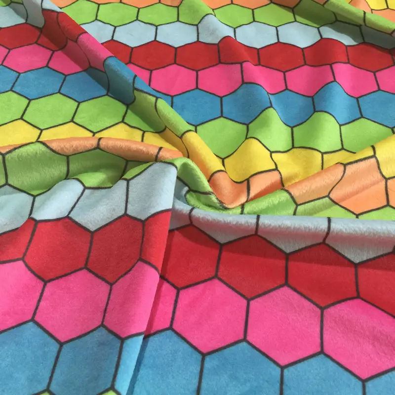 Free Shipping 2017 New Arrival Colorful Pattern Design Fabric Digital