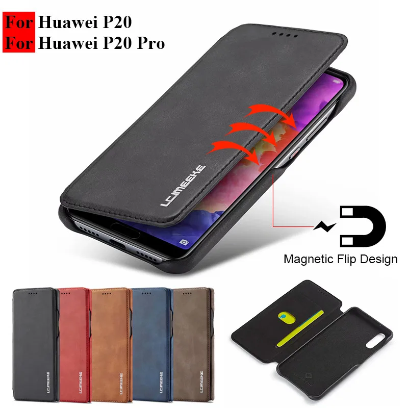 

Huawei P20 Pro Case Luxury Brand Wallet Funda Huawei P20 Pro Cases Leather Flip Retro Phone Case For Coque Huawei P20 Plus Cover