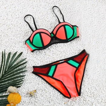 

2017 Sexy Cross Brazilian Bikinis Women Swimwear Swimsuit Push Up Bikini Set Halter Top Beach Bathing Suits Swim Wear